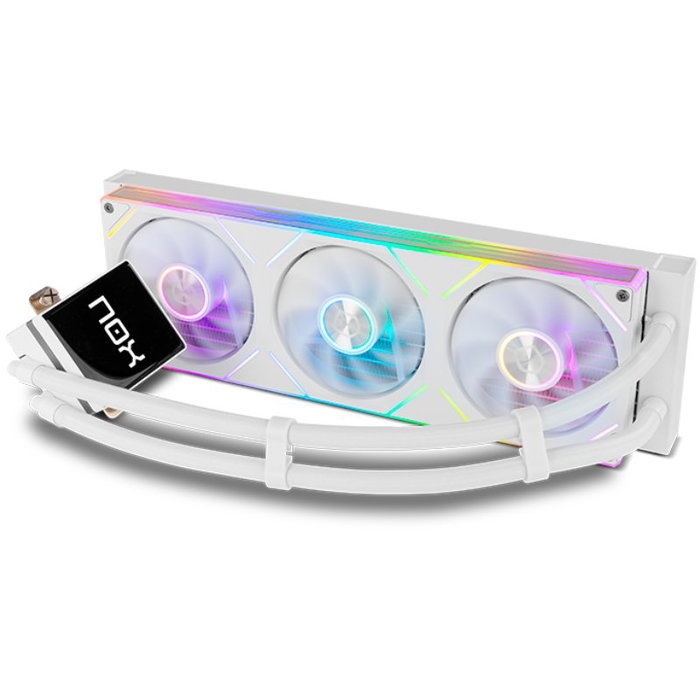 NOX Hummer M-360 LCD Blanco ARGB 360mm